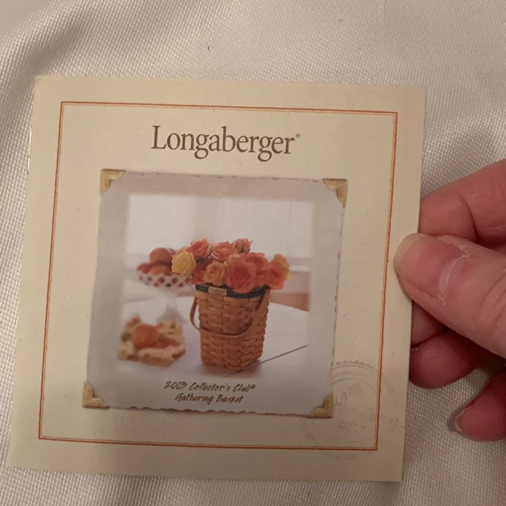 Longaberger 2003 Collector’s Club Gathering Basket Set
